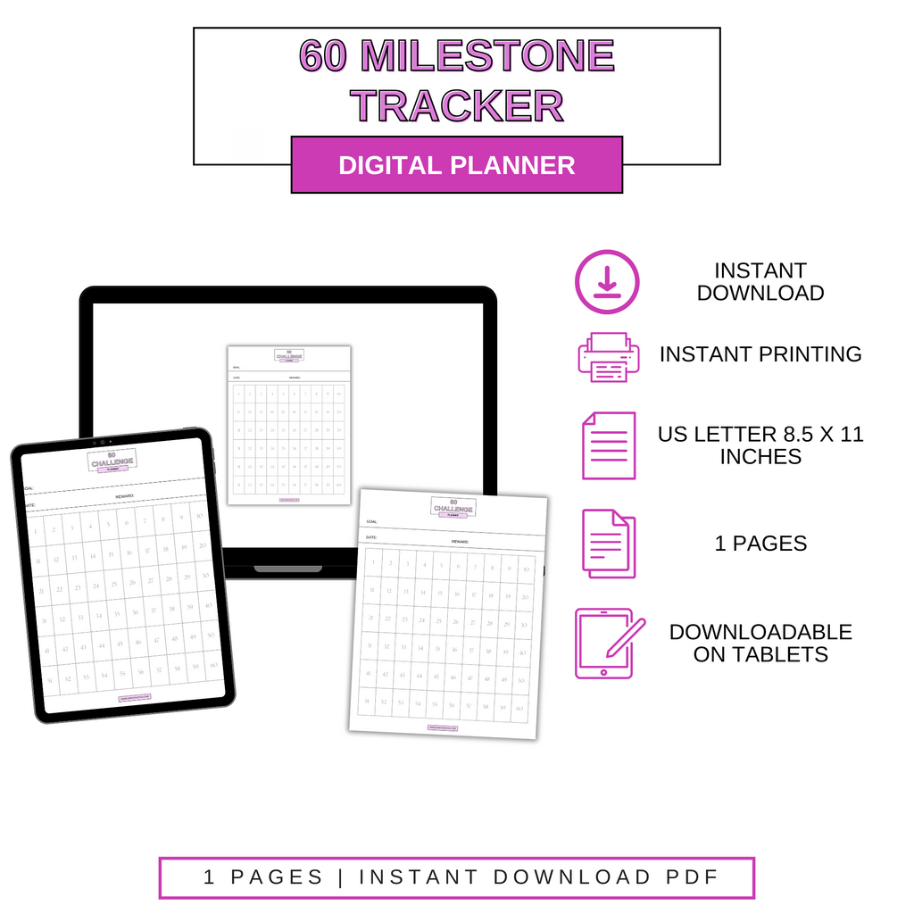 Digital 60 Milestone Tracker