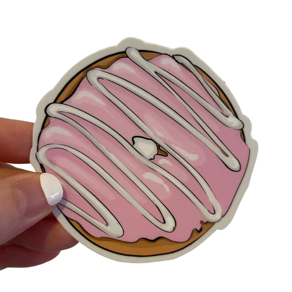 Pink Glaze Donut Sticker
